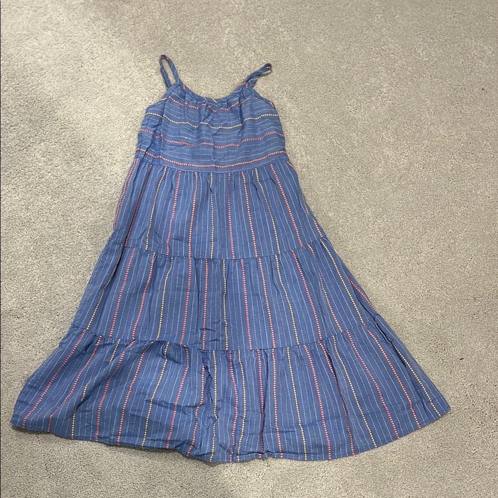 Cat & Jack Blue Smocked Tiered Sundress
